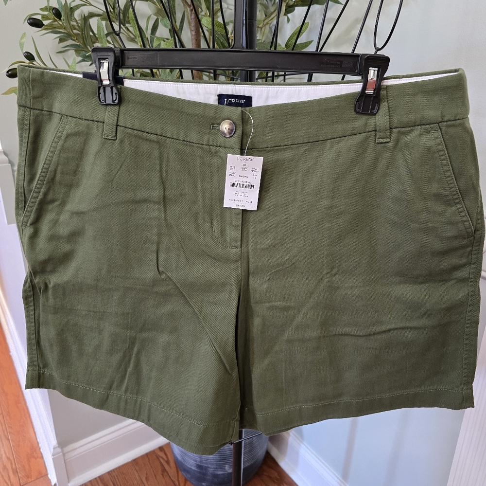 J Crew Olive Green Shorts